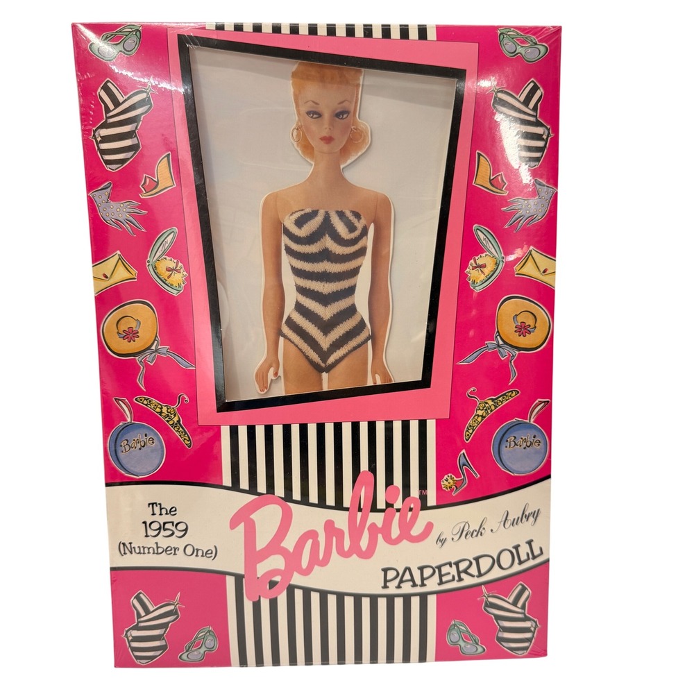 Vintage 1994 Barbie Paper Doll The 1959 Number One Peck Aubry Collection NIB